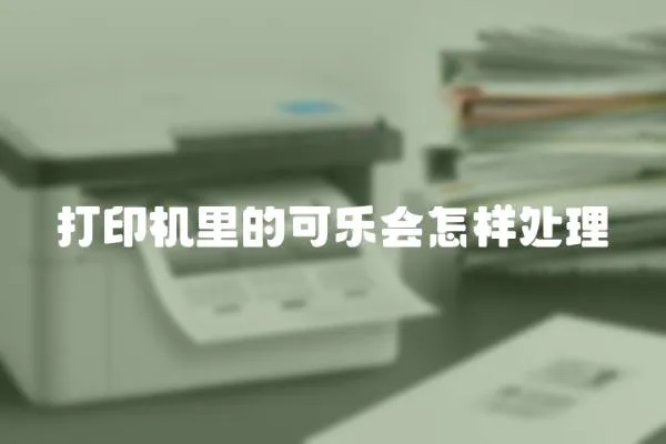 打印機(jī)里的可樂會(huì)怎樣處理