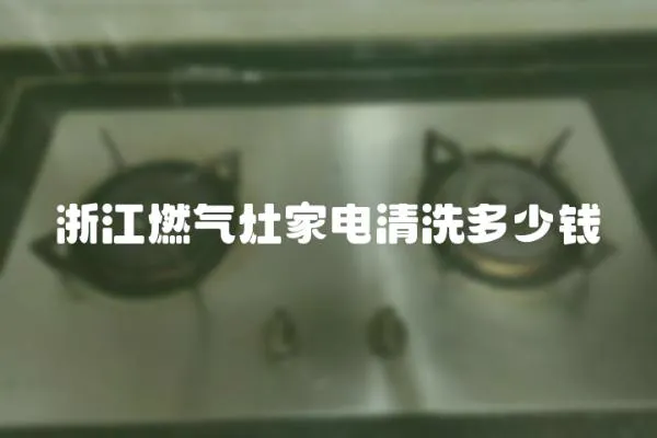 浙江燃氣灶家電清洗多少錢