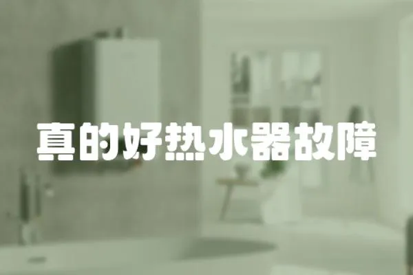 真的好熱水器故障