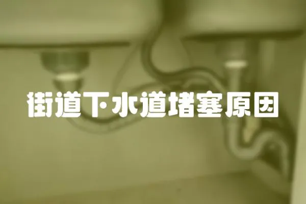 街道下水道堵塞原因