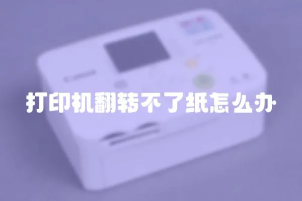 打印機翻轉不了紙怎么辦
