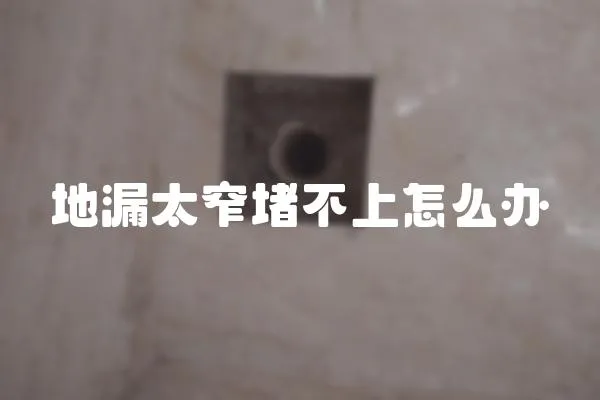 地漏太窄堵不上怎么辦