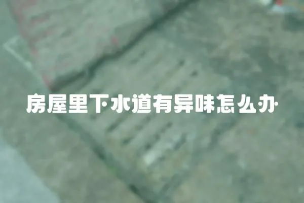 房屋里下水道有異味怎么辦