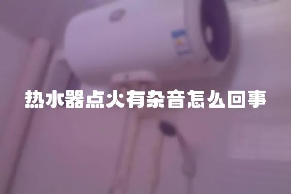 熱水器點火有雜音怎么回事
