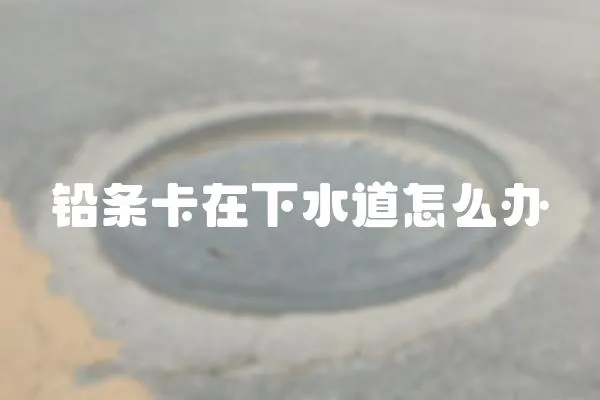 鉛條卡在下水道怎么辦