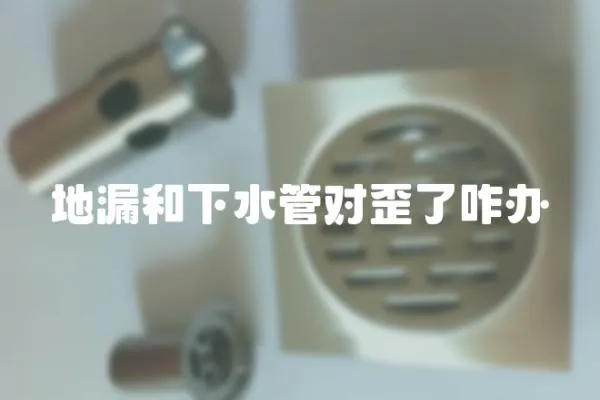 地漏和下水管對(duì)歪了咋辦