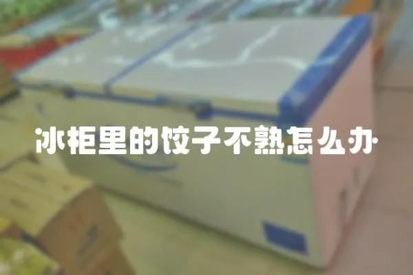 冰柜里的餃子不熟怎么辦