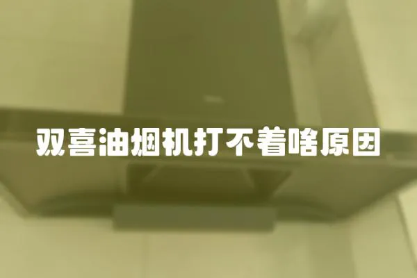 雙喜油煙機打不著啥原因