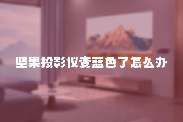 堅果投影儀變藍色了怎么辦