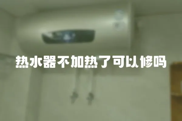 熱水器不加熱了可以修嗎