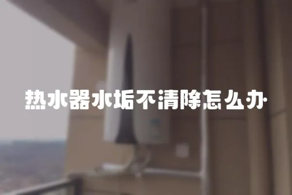 熱水器水垢不清除怎么辦
