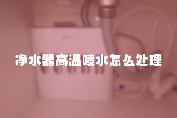 凈水器高溫噴水怎么處理