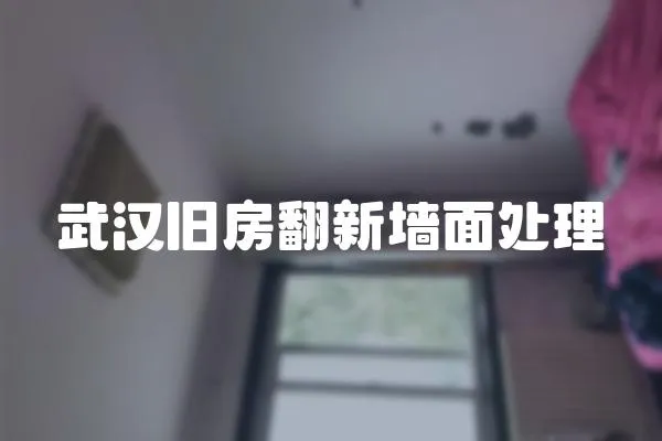 武漢舊房翻新墻面處理