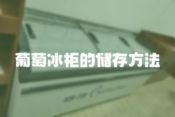 葡萄冰柜的儲存方法