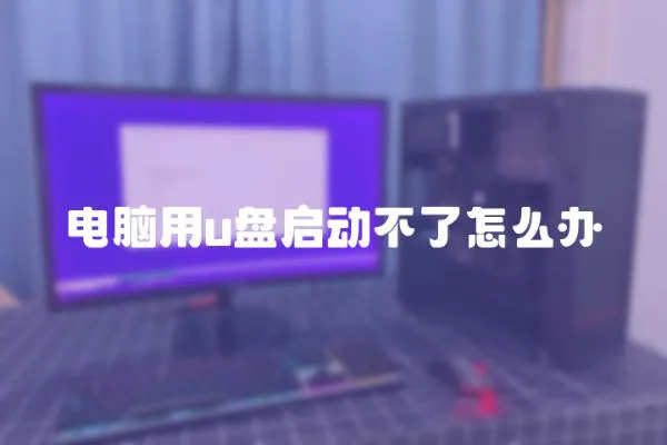 電腦用u盤啟動不了怎么辦