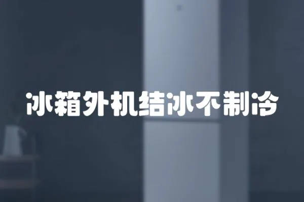 冰箱外機(jī)結(jié)冰不制冷