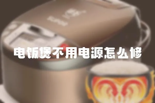 電飯煲不用電源怎么修