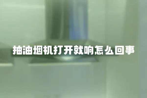 抽油煙機打開就響怎么回事