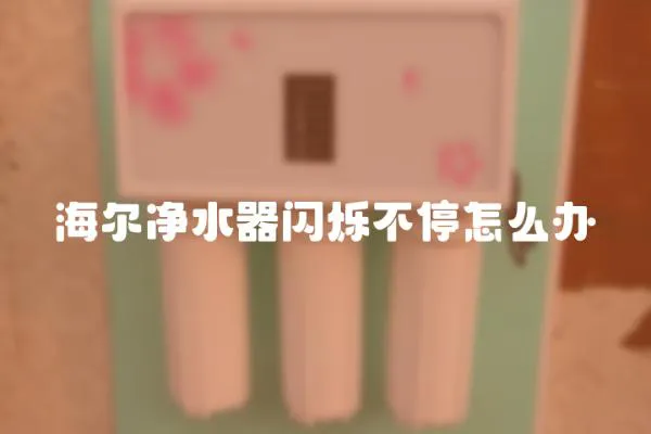 海爾凈水器閃爍不停怎么辦