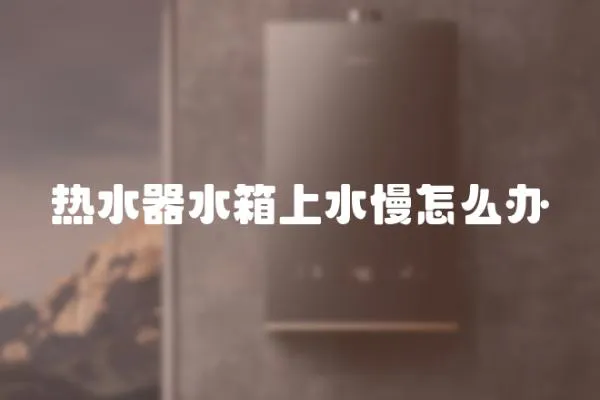 熱水器水箱上水慢怎么辦