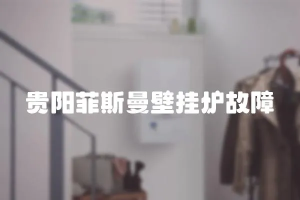 貴陽菲斯曼壁掛爐故障