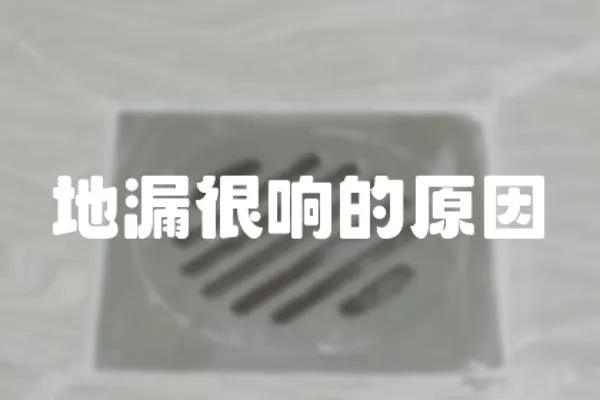 地漏很響的原因