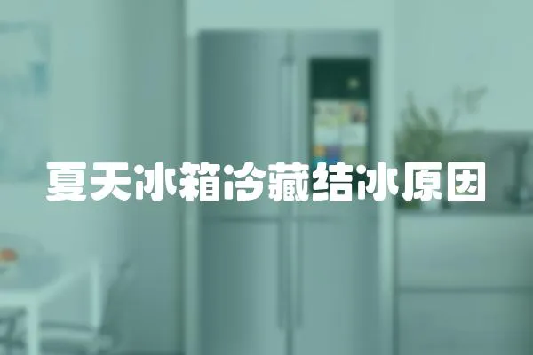 夏天冰箱冷藏結冰原因