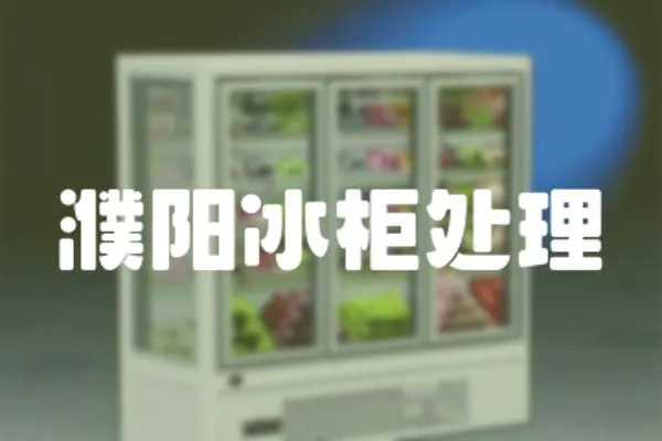 濮陽冰柜處理