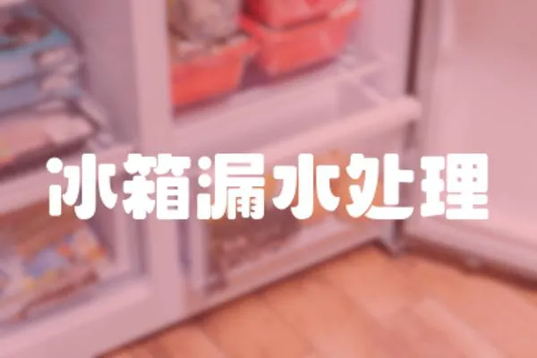 冰箱漏水處理