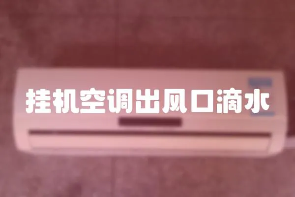 掛機(jī)空調(diào)出風(fēng)口滴水