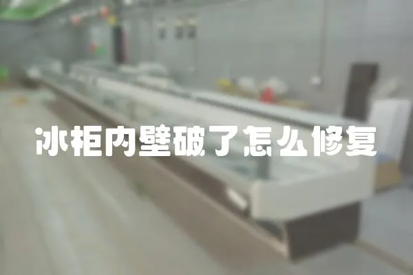 冰柜內壁破了怎么修復