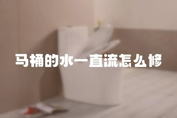 馬桶的水一直流怎么修