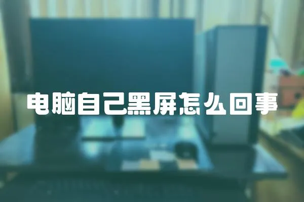 電腦自己黑屏怎么回事