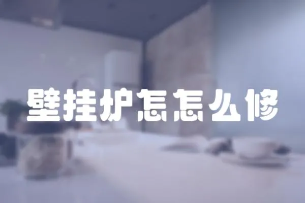 壁掛爐怎怎么修