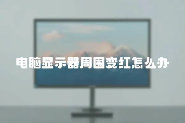 電腦顯示器周圍變紅怎么辦