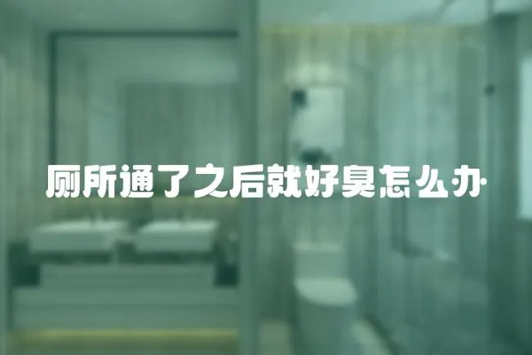 廁所通了之后就好臭怎么辦