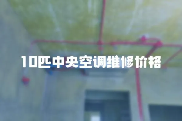 10匹中央空調維修價格