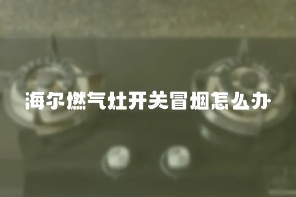 海爾燃氣灶開關冒煙怎么辦