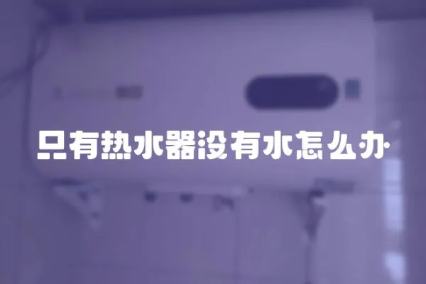 只有熱水器沒有水怎么辦