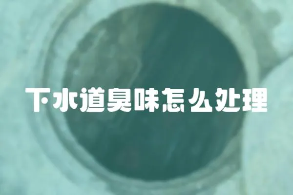 下水道臭味怎么處理