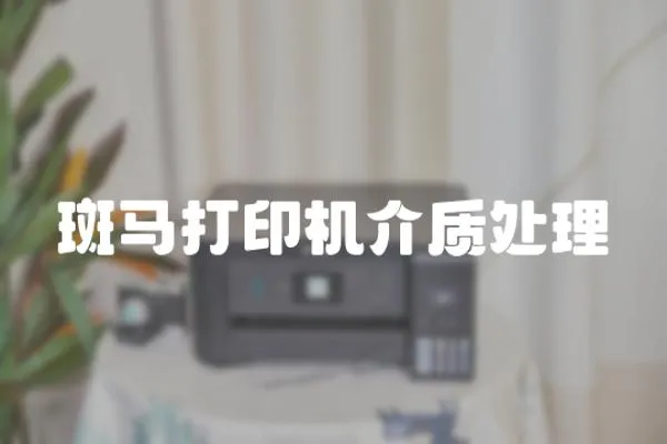 斑馬打印機介質處理