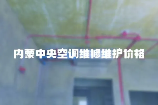 內(nèi)蒙中央空調(diào)維修維護(hù)價(jià)格