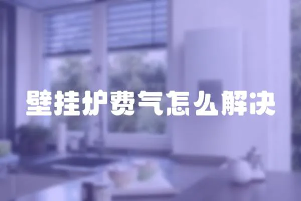 壁掛爐費氣怎么解決