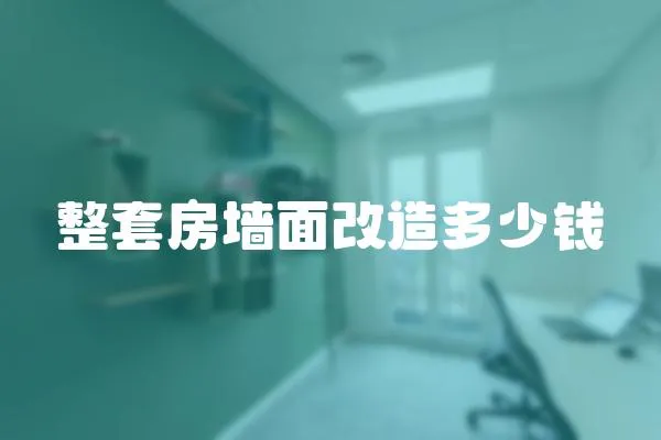 整套房墻面改造多少錢