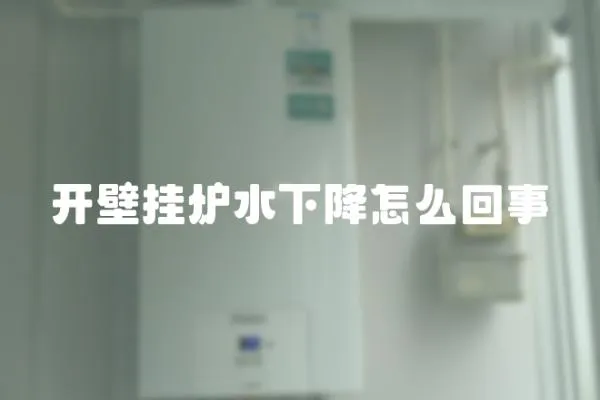 開壁掛爐水下降怎么回事