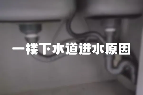 一樓下水道進水原因