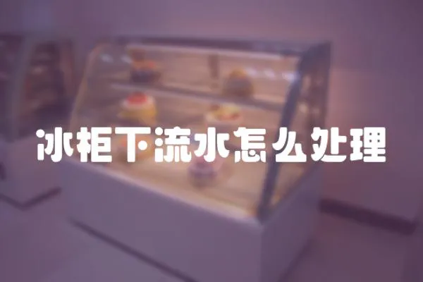 冰柜下流水怎么處理