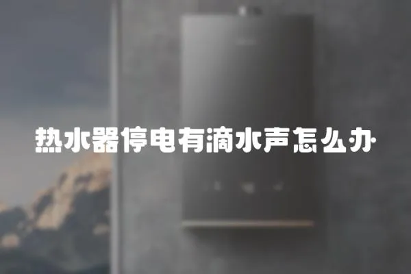 熱水器停電有滴水聲怎么辦