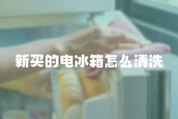 新買的電冰箱怎么清洗