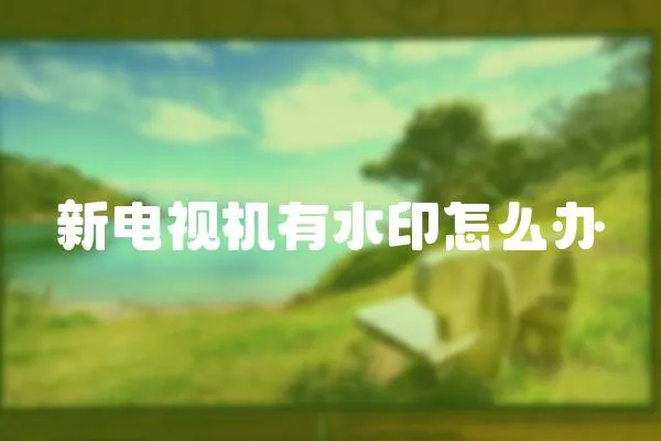 新電視機(jī)有水印怎么辦